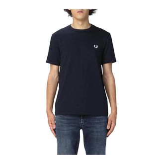 Fred Perry Tops, Heren, Blauw, S, T-Shirts