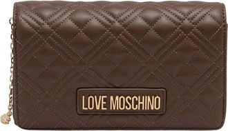 Love Moschino Crossbody tas - Dames - Tassen - Groen - Maat: ONE Size Leer