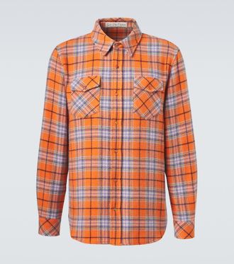 God's True Cashmere Midnight Sun cashmere shirt with carnelian