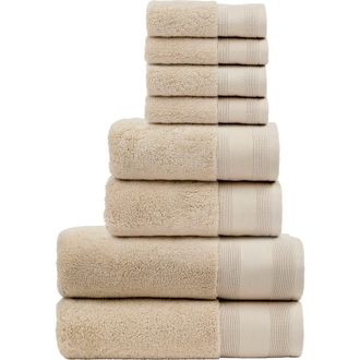 Christy Signature Luxury 100% Turkish Cotton 8 Piece Towel Set in Sand at Nordstrom