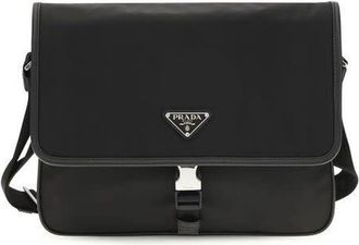 Prada Recycled Polyamide Shoulder Bag Black