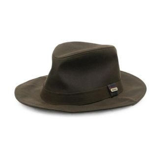 Barbour Vintage Waxed Bushman Hoed - Dames - Accessoires - Groen - Maat: L Katoen