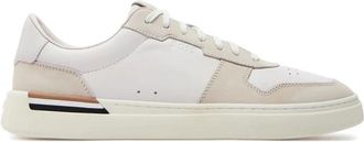 HUGO BOSS Clint Sneaker - Heren - Sneakers - Wit - 40 EU - Leer - Schoenen