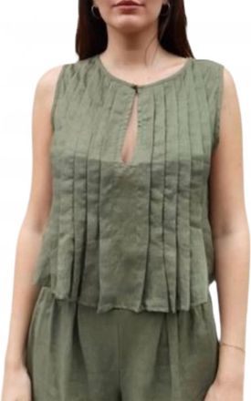 Bel Kazan Greta Top In Sage