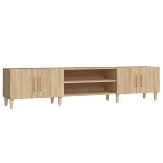 Berkfield Home TV Cabinet Sonoma Oak 180x31.5x40 cm Engineered Wood in Brown
