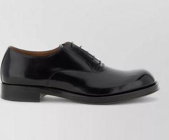 Dries Van Noten leather derby lace-up shoes