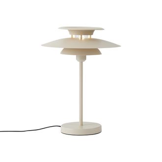 QAZQA Qazqa L&aacute;mpara De Mesa Retro Beige Acero 45cm - Pauly