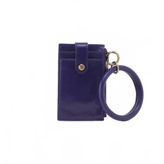 Hobo Womens Ring Credit Card Wristlet In Winter Violet