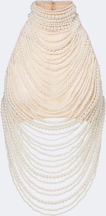 Retrof&ecirc;te Retrof&ecirc;te Elsie embellished halterneck top