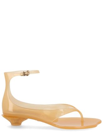 Chlo&eacute; Beige Solid Jelly Sandals