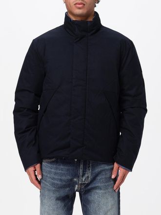 Emporio Armani Reversible Short Nylon Puffer Jacket with High Neck