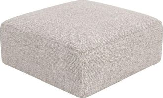 Rendez-Vous D&eacute;co Puf cuadrado para sof&aacute; modular de tela beige