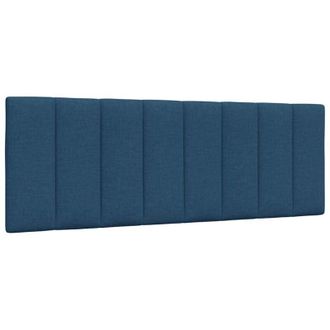 vidaXL Cuscino Testiera Blu 140 cm in Tessuto Vidaxl