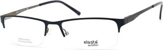 Elasta Mens Blue Rectangular Eyeglass Frames 30990DL90058