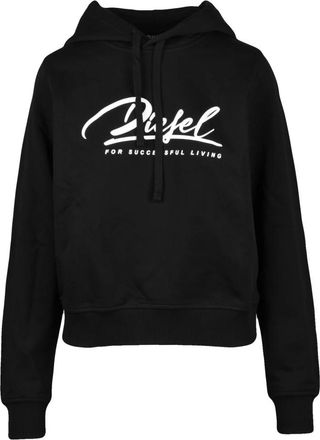 Diesel Hoodie - Dames - Hoodies - Zwart - M - Katoen - Hoodies & sweatvesten