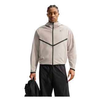 Nike Tech Shori Knit Full-Zip Windrunner Jas - Heren - Sport - Grijs - Maat: L Katoen