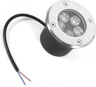 OEM Foco Led Empotrable Para Exteriores De 5 W Ip65, Redondo, Para Terraza, Jard&iacute;n, Camino, Patio O Garaje, Luz Blanca C&aacute;lida (5 W, Ca 85-265 V)