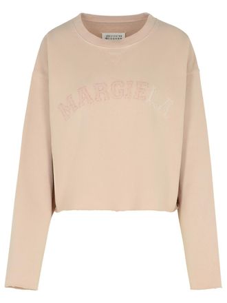 Maison Margiela Reverse Cotton Sweatshirt Nude