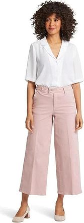 NYDJ Womens NYDJ Mona Trouser Ankle Jeans Bell Meadow Denim Cotton Wide Leg GBO1061