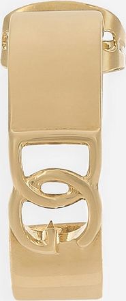 Dolce & Gabbana Single Earring With Butterfly Back And Cut-out Dg Logo - Man Bijoux Gold Metal Onesize