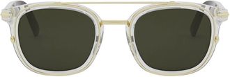 Dior Sunglasses Diorblacksuit S14 I 87 C0 Transparent/Green Men