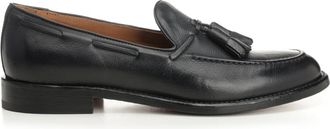 Corvari Blue Leather Mocassin Scarpe Basse Blu-Uomo