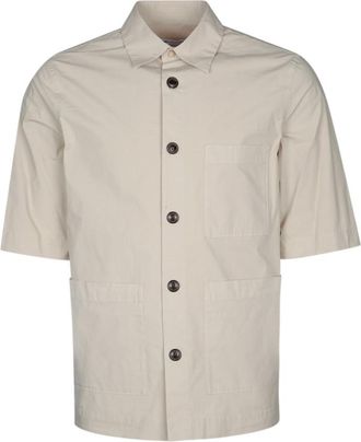 Jacob Cohen Beige Short-sleeved Button-up Shirt
