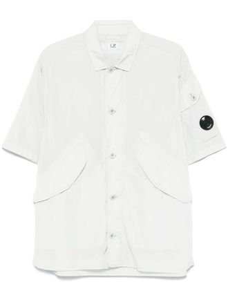 C.P. Company Lens-detail shirt jacket - men - Polyamide - M - Blue