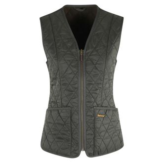 Barbour Black Fleece Betty Liner Vest - female - Barbour - Waistcoats - Green - S - Jackets