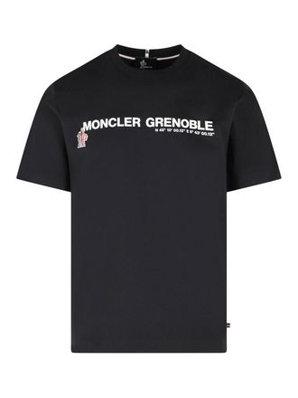 Moncler Black Stretch Cotton T-Shirt