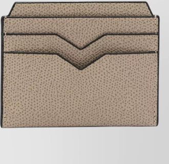 Valextra four card holder compact design stitching