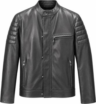 Dolce & Gabbana Jassen - Heren - Leren en Su&egrave;de Jassen - Zwart - M - Leer - Jassen