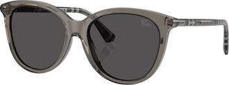 Burberry Dark Grey Oval Ladies Sunglasses BE4455 416087 55