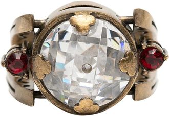 Dior Anello placcato oro con cristalli 2000-2025