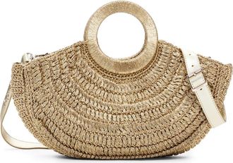 Desigual Raffia Bag in Gold at Nordstrom