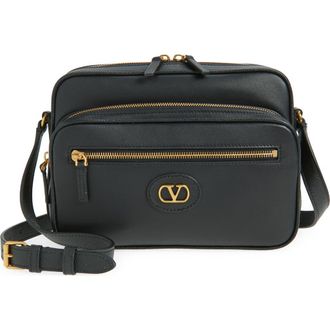 Valentino Antibes Leather Camera Bag in Black at Nordstrom