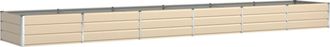 vidaXL Jardinera Marfil 580 X 100 X 45 Cm Acero Galvanizado Vidaxl