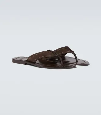 The Row Dan suede thong sandals