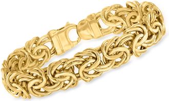 Canaria Canaria 10kt Yellow Gold Large Byzantine Bracelet