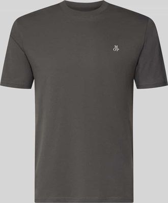 Marc O'Polo T-Shirt mit Label-Print in Anthrazit, Größe XXL