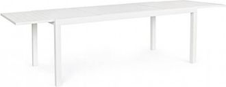 BIZZOTTO Bizzotto - Mesa Extensible Hilde 200/300x100 Cm En Aluminio Blanco