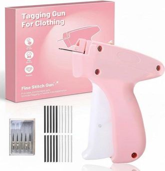 OEM Pistola De Coser Para Ropa, Pistola De Etiquetado Y Colocador De Etiquetas De Precio Con 5 Agujas, 500 P&uacute;as De 0,2 Y 500 P&uacute;as De 2