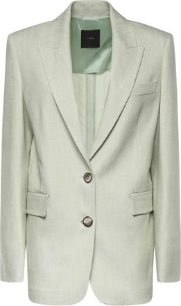 Pinko Faith Blazer - Dames - Blazers - Grijs - 2XS - Leer - Jassen