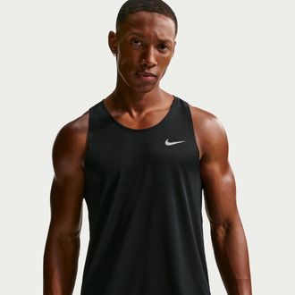 Nike Mens Stride Dri-FIT ADV Running Tank Top in Black | HV5210-010