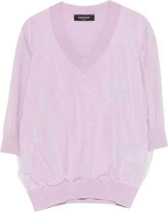 Fabiana Filippi V-neck top - Purple