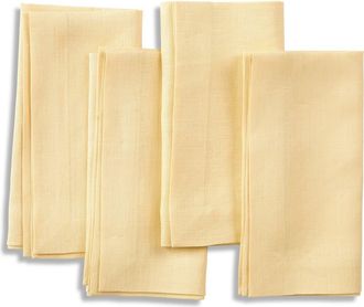 Solino Home Linen Dinner Napkins Set of 4, 20 x 20 - Fete in Golden Straw at Nordstrom