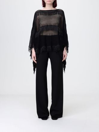 Liu Jo Mesh Polyester Poncho with Fringes