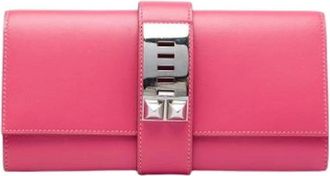 Herm&egrave;s Pre-owned Medor Clutch - Dames - Vintage Clutch - Roze - ONE Size - Vintage