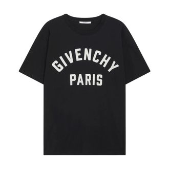 Givenchy T-Shirts, male, Black, Size: XL Grosgrain Patch T-shirt