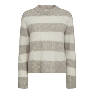 Mos Mosh Round-neck Knitwear, female, Multicolor, S, Round-neck Knitwear